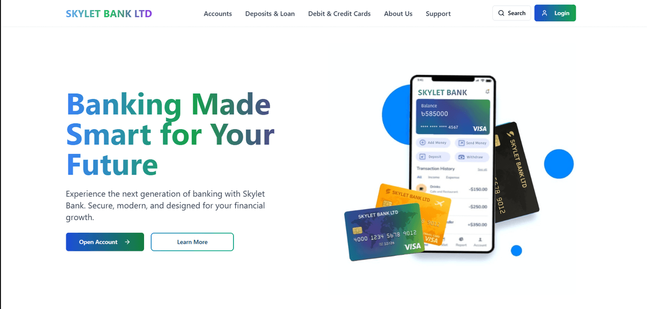 Skylet Bank Ltd - Landing